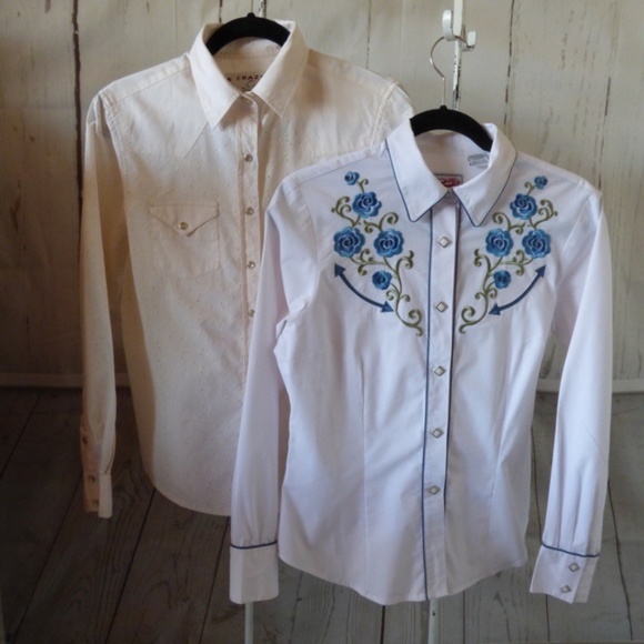 Roper Tops - Lot of Women's Western Cowboy Shirts Roper S/M